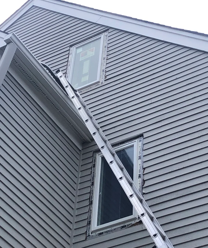 3M all weather flashing tape installed around the exterior of these Andersen 400 Series casement windows